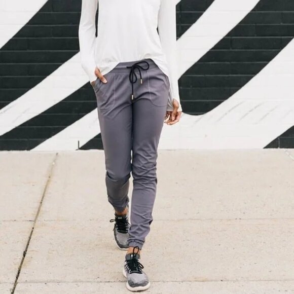 ZYIA Active Women's Peak Zipper Joggers- Dark Grey- Size Large - Picture 11 of 13